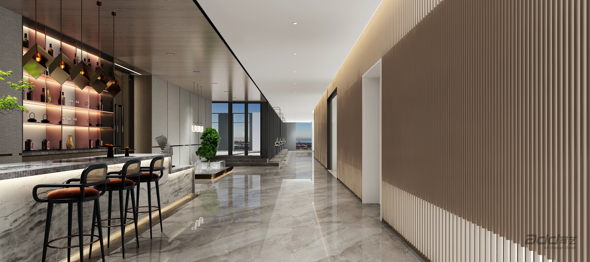 九州通(tong)醫(yī)藥辦(bàn)公(gōng)樓設(shè)計(ji)-休閑吧-pc