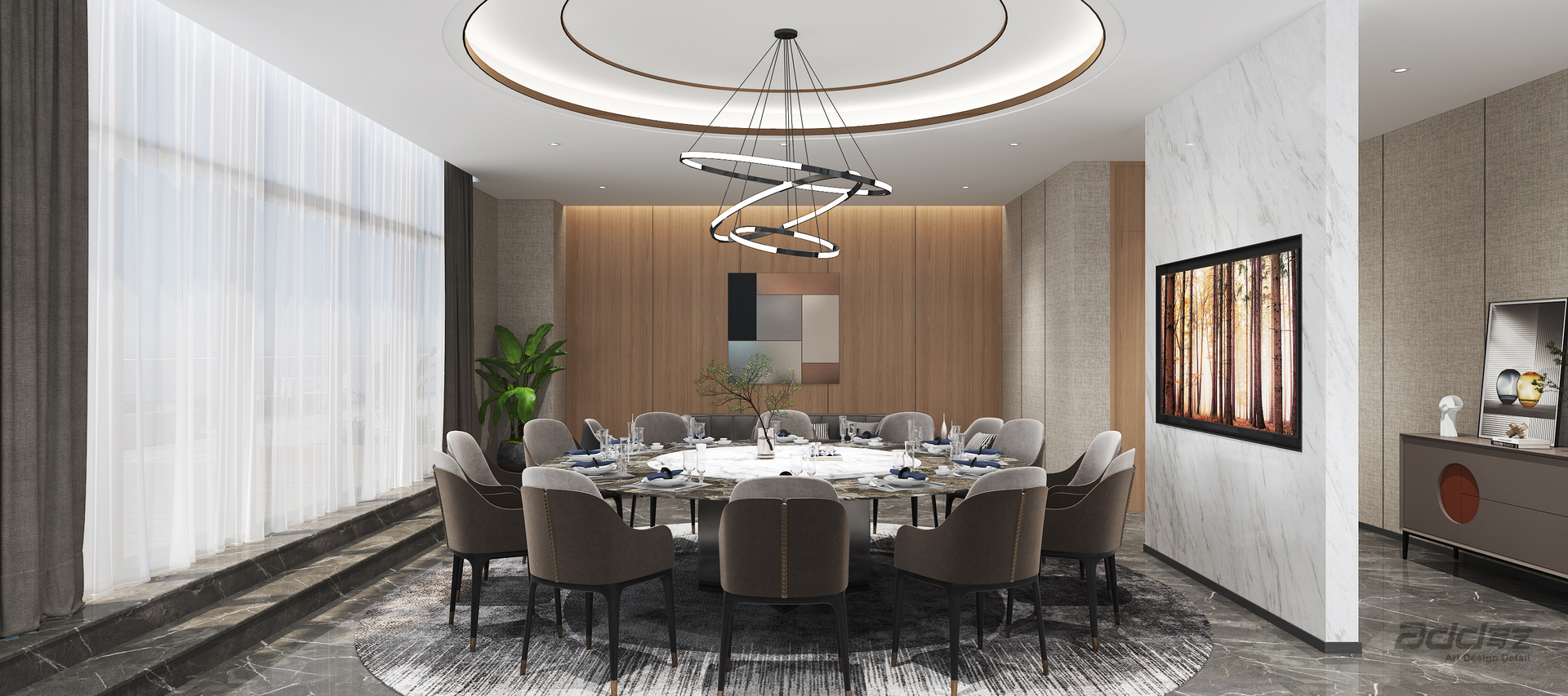 中(zhong)興通(tong)訊辦(bàn)公(gōng)樓裝(zhuang)修-VIP餐廳 pc