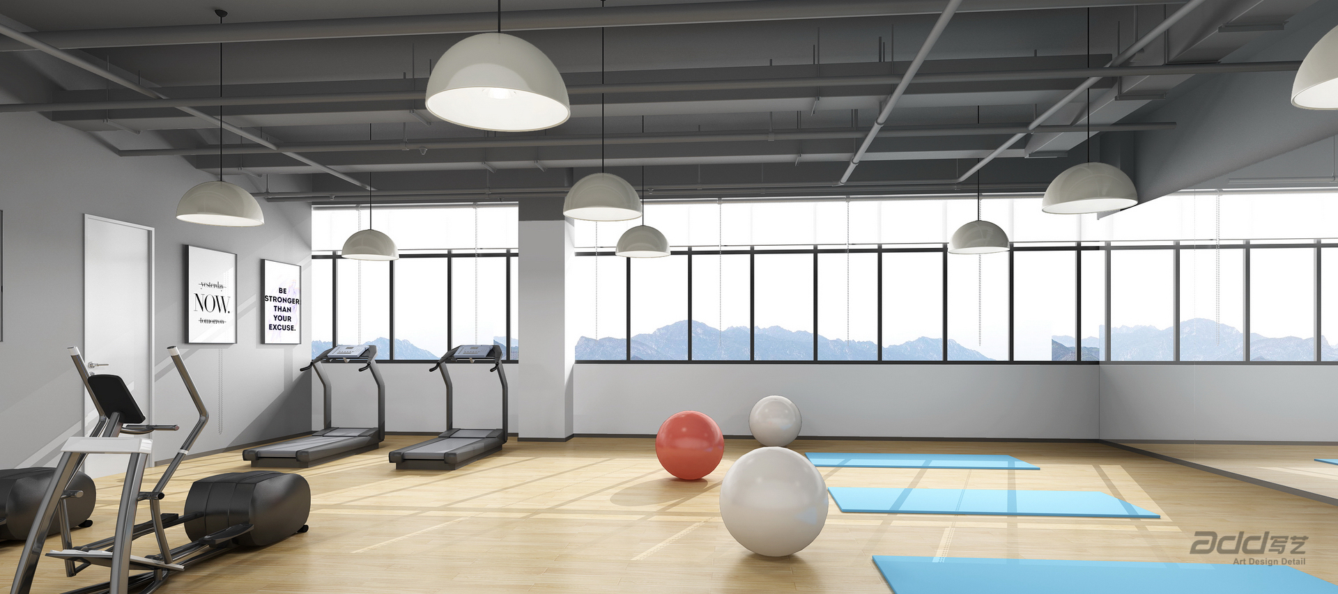 震坤行辦(bàn)公(gōng)空間設(shè)計(ji) 健身房-pc