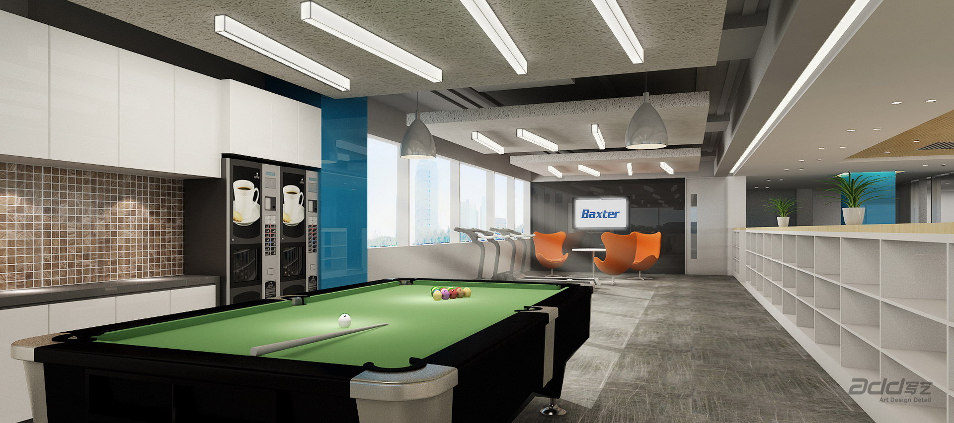 百(bai)特醫(yī)療辦(bàn)公(gōng)空間設(shè)計(ji)-檯(tai)球室-pc