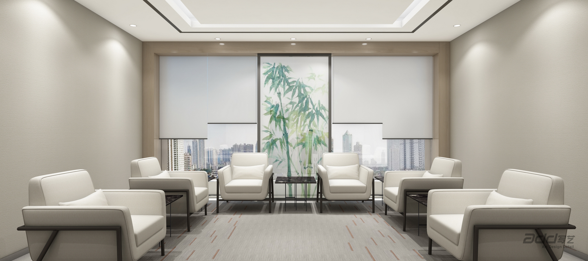 至純科(ke)技(ji)啓東園區(qu)辦(bàn)公(gōng)設(shè)計(ji)裝(zhuang)修 vip會談區(qu)-pc